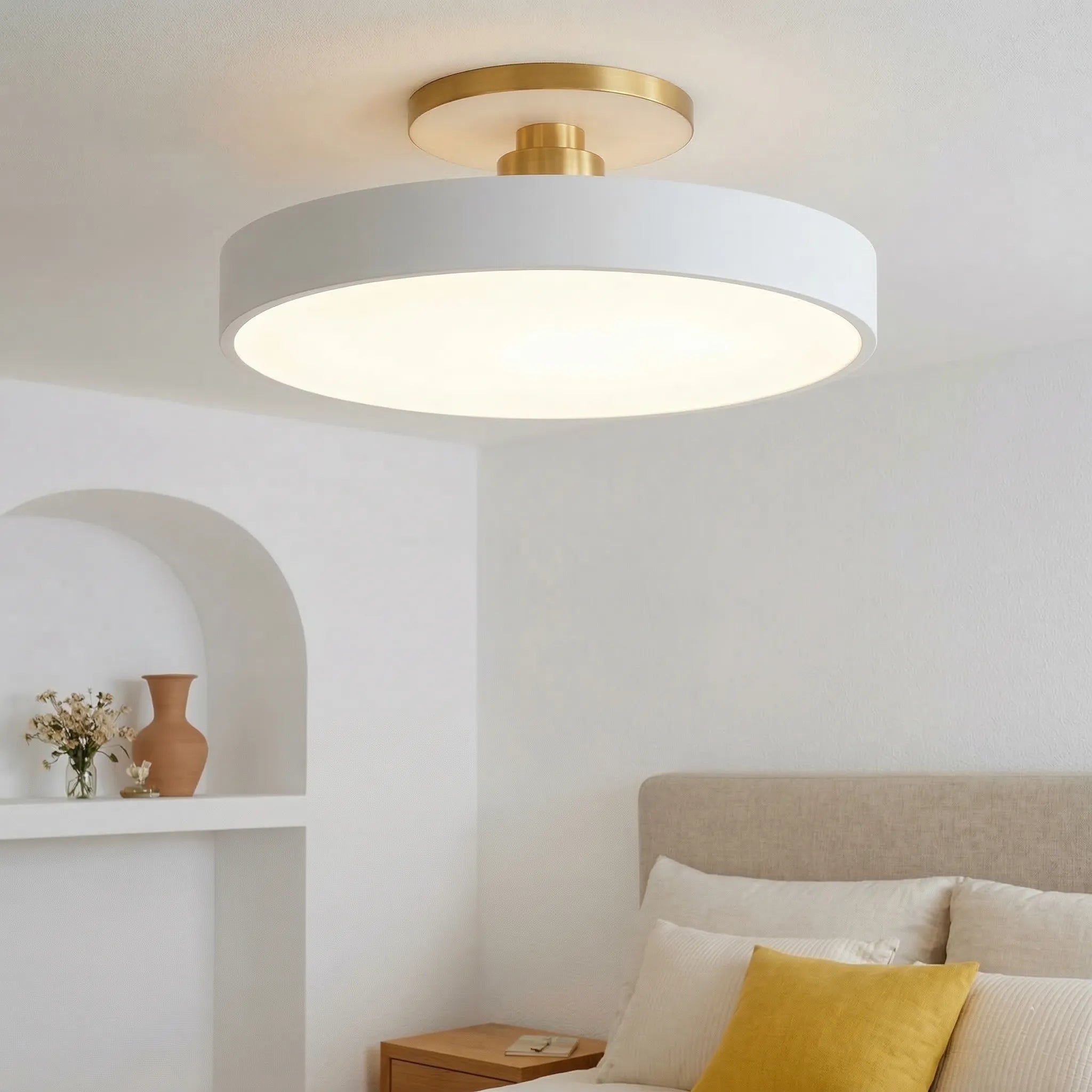 Nordic Round Flush Mount Ceiling Light