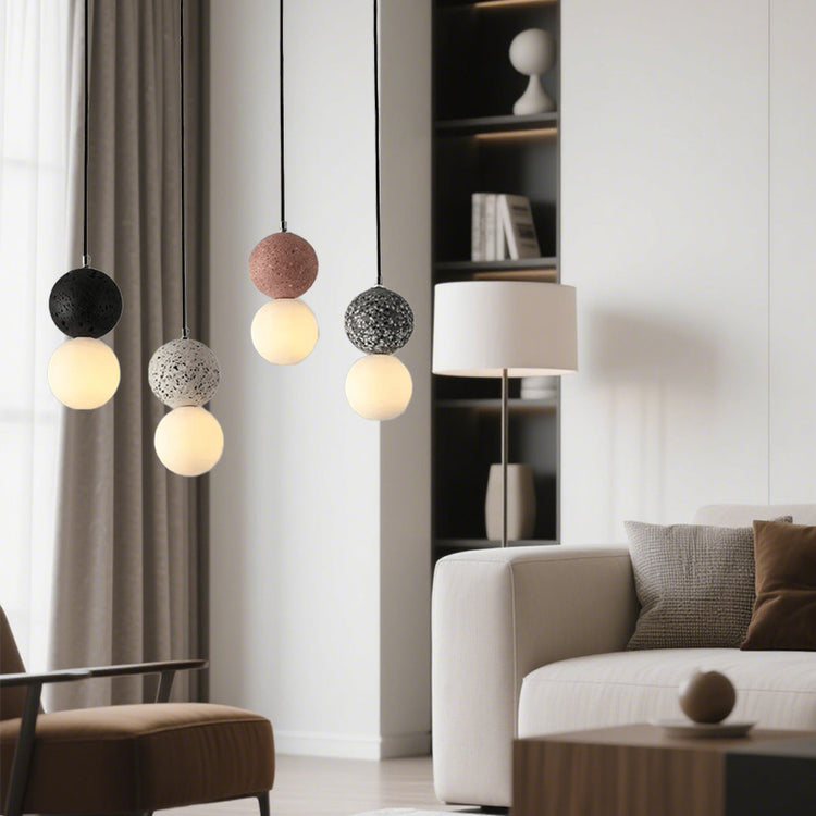 Glarefusion Nordic Modern Simple Terrazzo Lysekrone