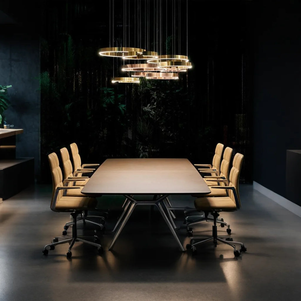 GLAREFUSIONE moderno lampadario ad anello semplice