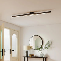 Moderne loftslampe i aluminium med lange bånd