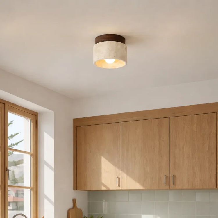 Moderne, kreative Deckenleuchte im cremefarbenen Stil