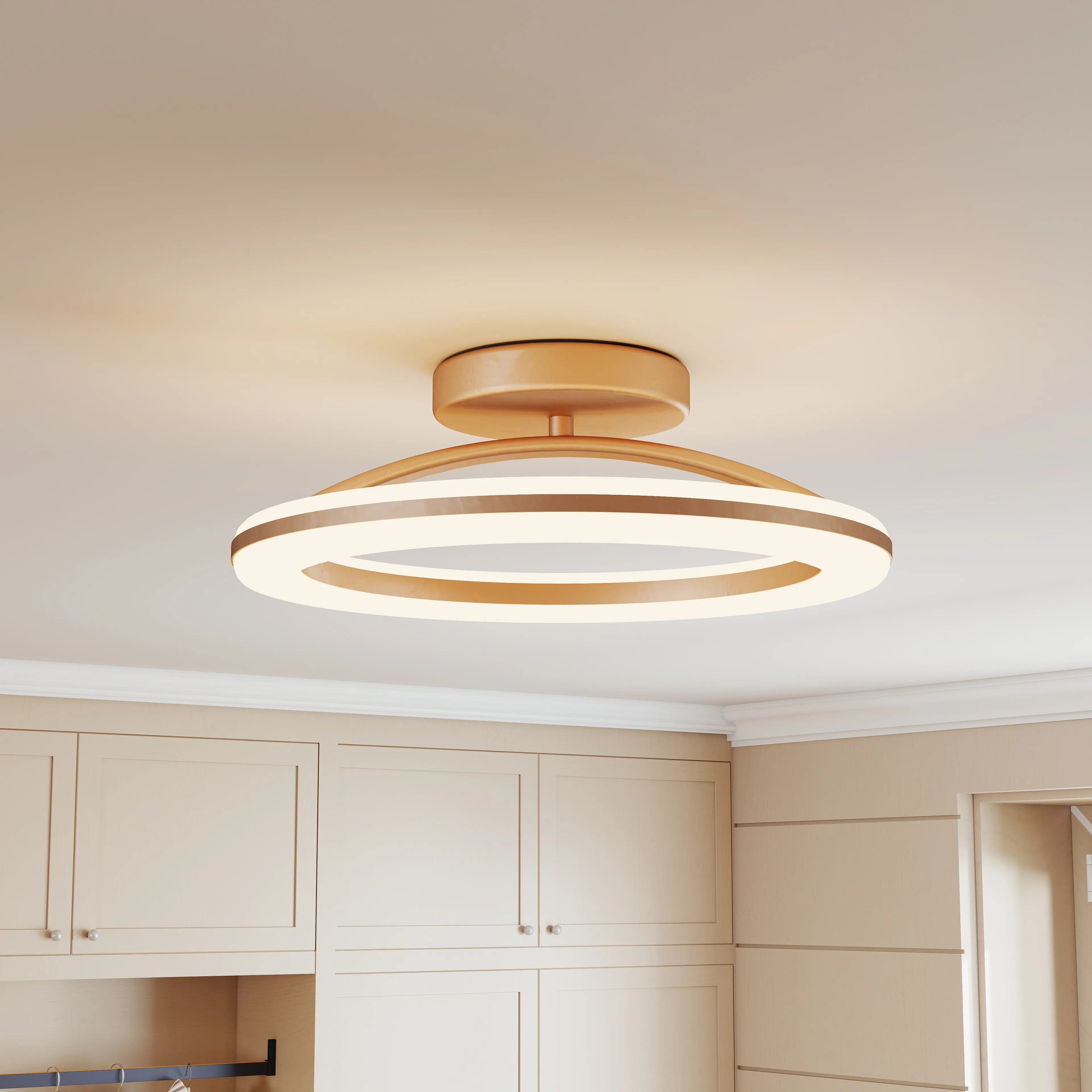 Plafonnier rond en fer moderne et chic