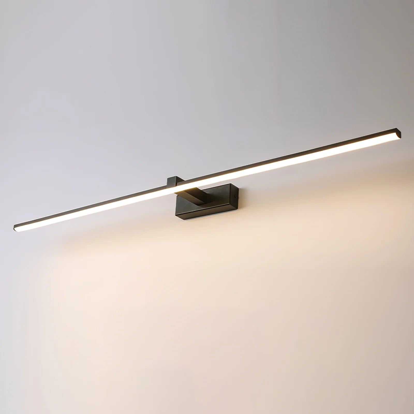 Applique murale miroir en aluminium mince et moderne