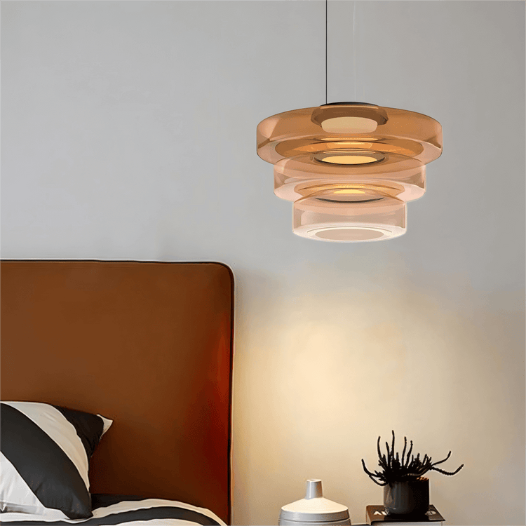 Lampe à suspension en verre de style Bauhaus