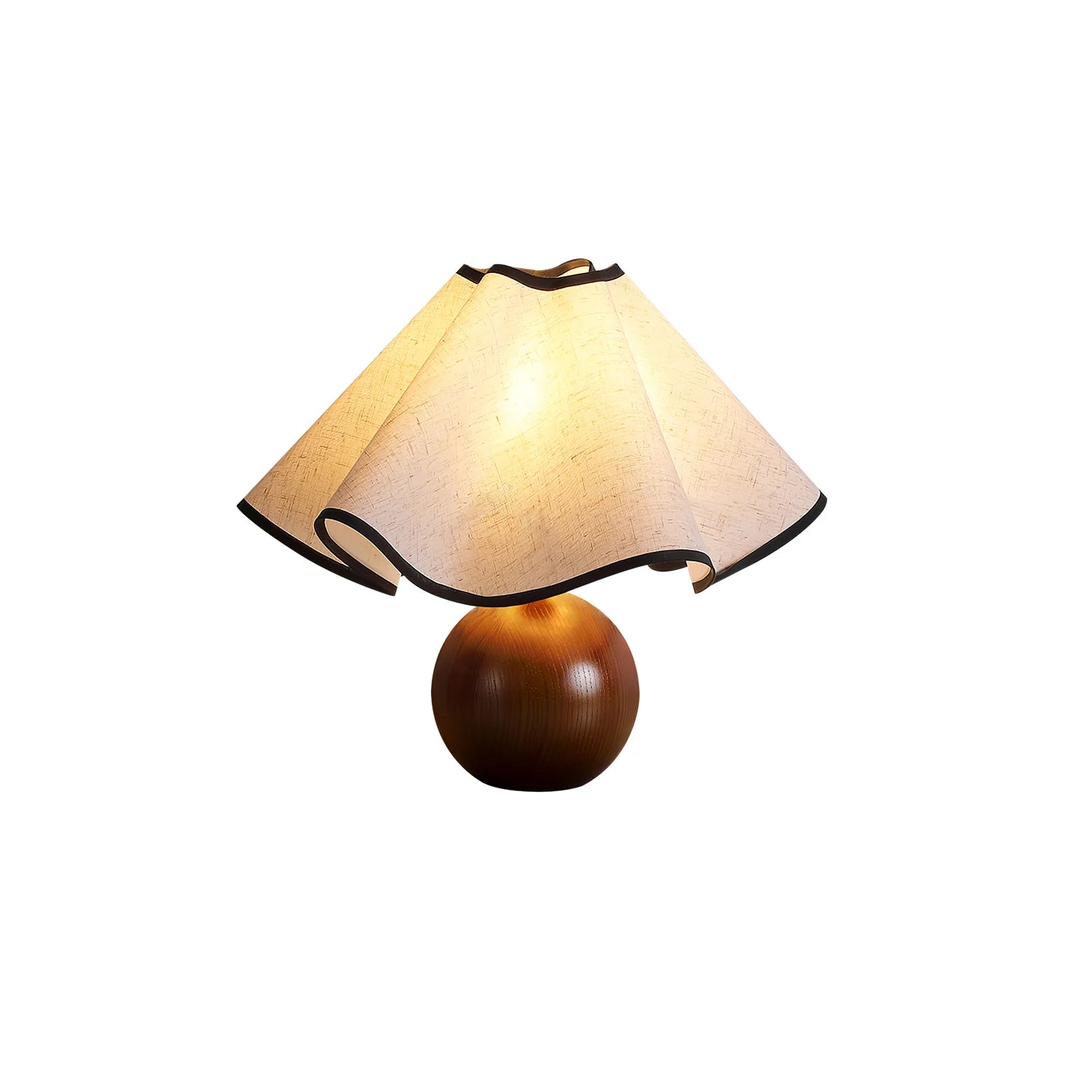 Lampe de table classique en tissu cloche