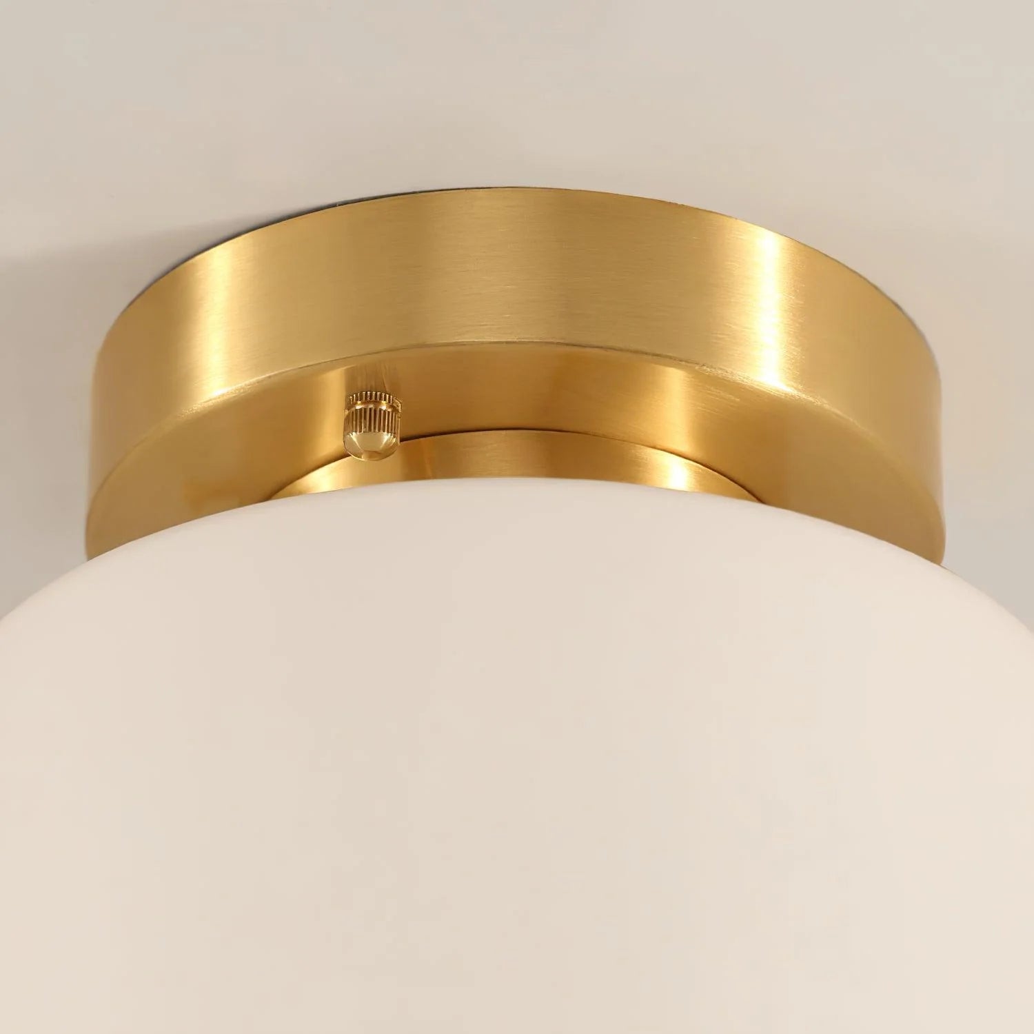 Modern Drum Glass Ceiling Light