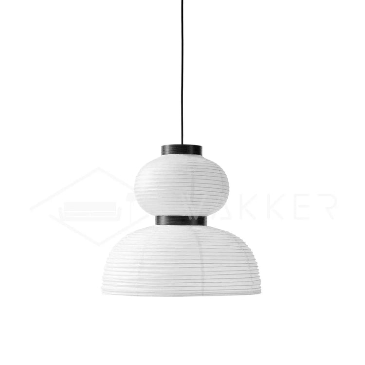 Trendy rundt rispapir vedhængslampe