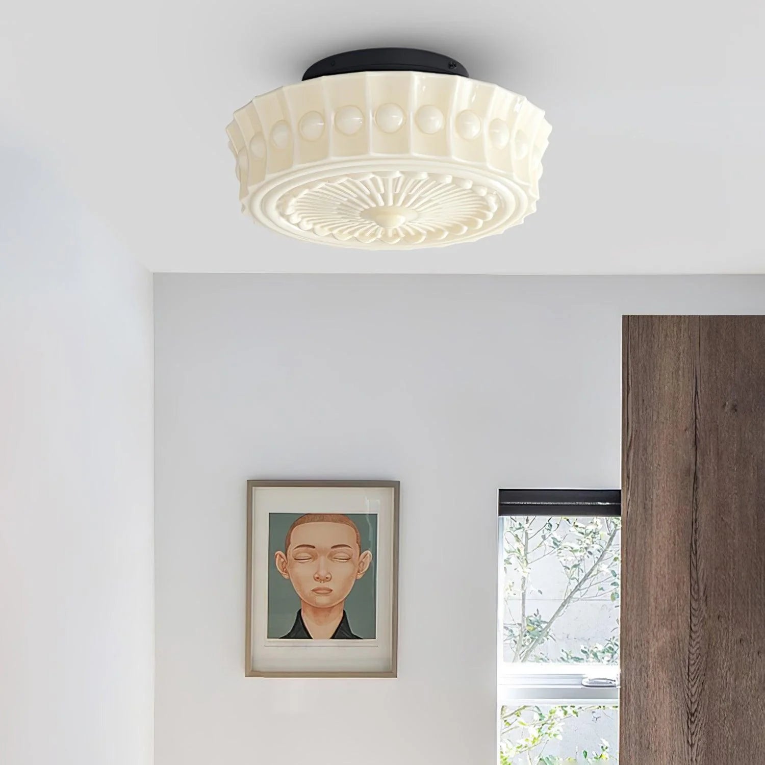 Classic Manor Glass Ceiling Lamp