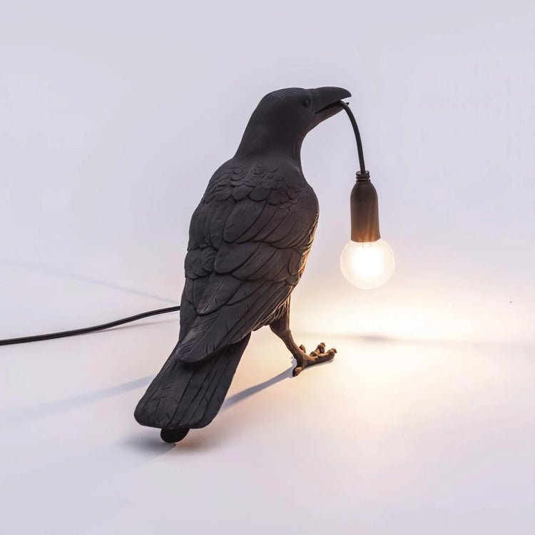 Trendy Crow Resin Bordlampe