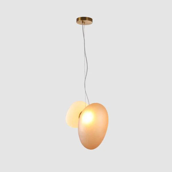 Lampe à suspension ovale en verre élégante