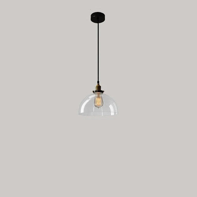 Scandinavian Transparent Glass Pendant Light