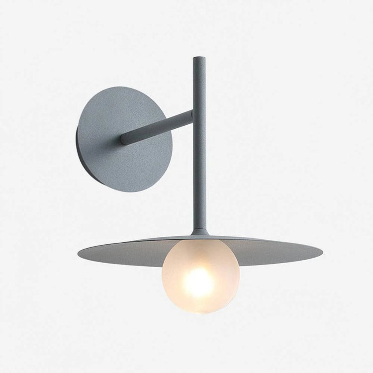 Moderne Disc Glas Væglampe