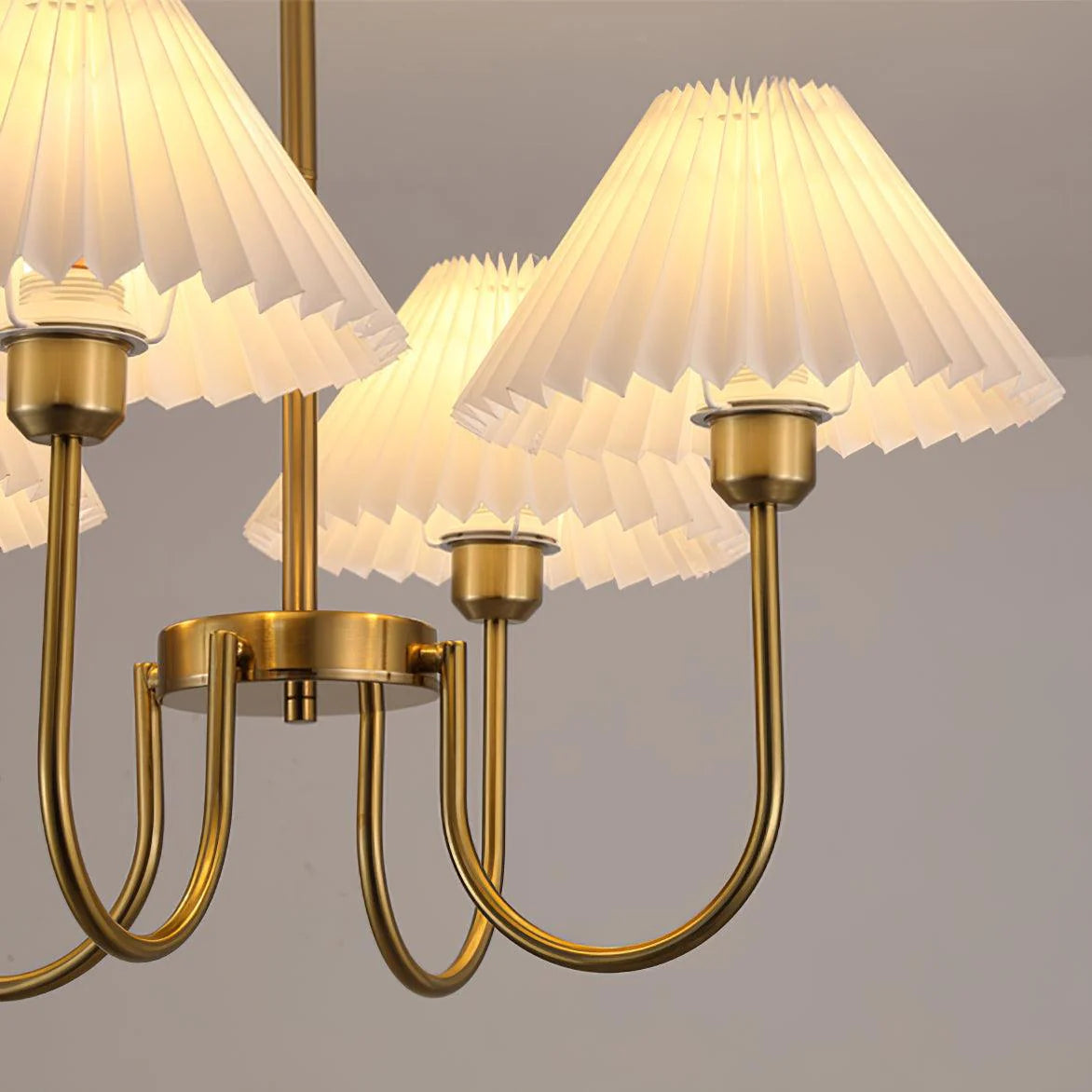 Lampadario plissettato Aurelle