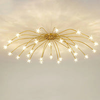 Opulent Star-Globe glass Ceiling Light