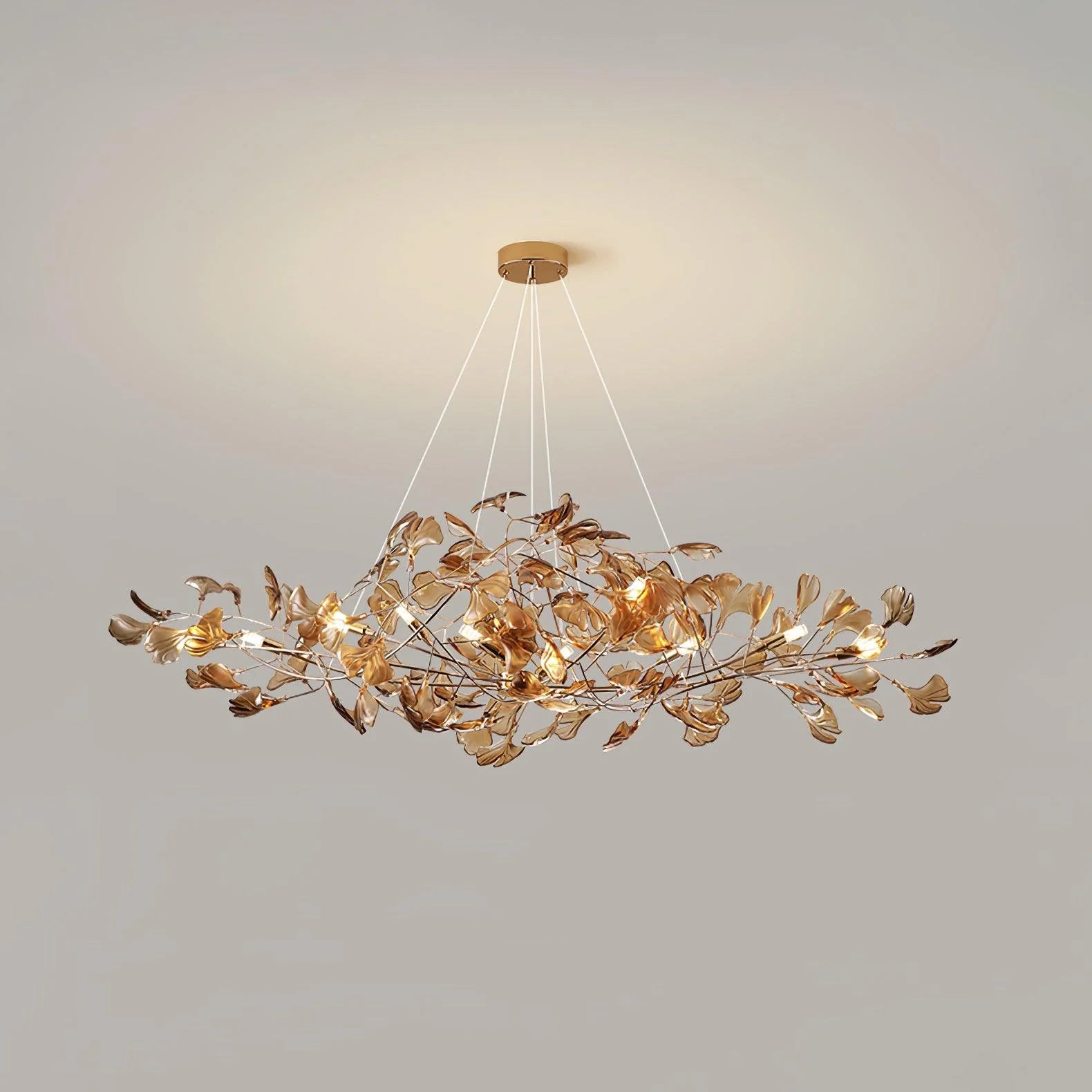 Lampadario in acrilico Auraleaf