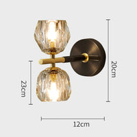 Elegant Copper Globe Wall Light