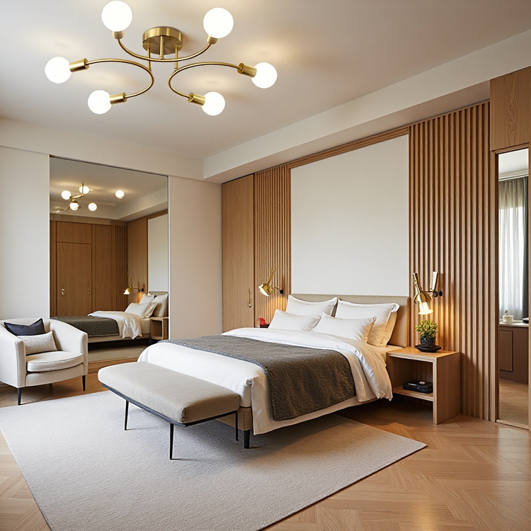 Moderne kreativt multi-pære loftslys