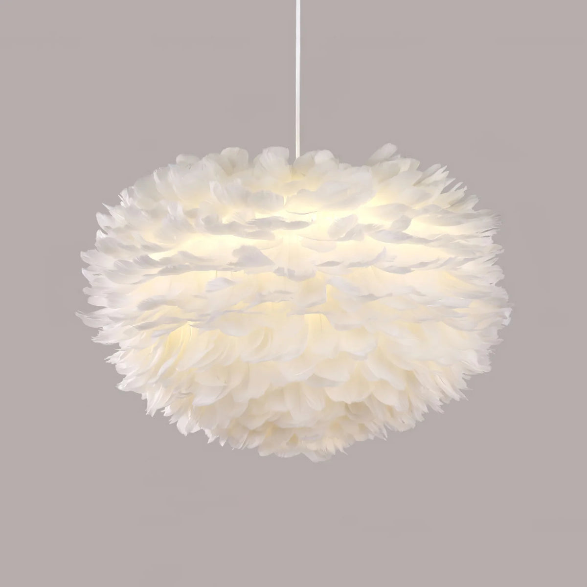 Fluffy Feather Pendant Light