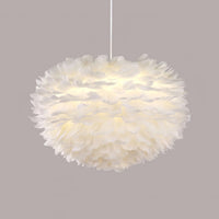 Fluffy Feather Pendant Light