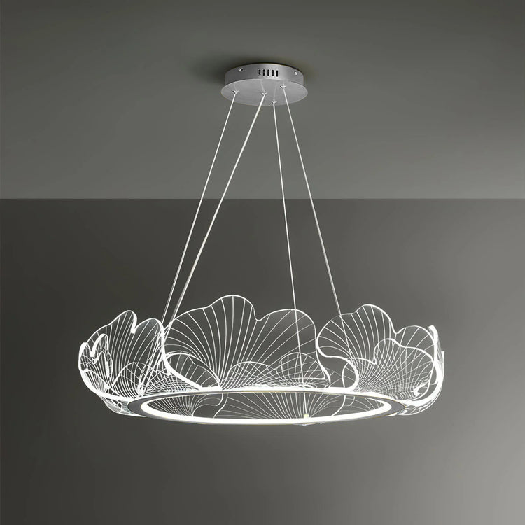 Oceanic Round Acrylic Chandelier
