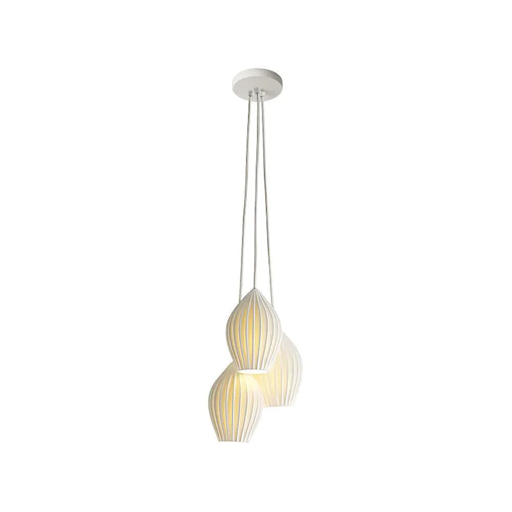 Suspension tendance en céramique ovale arrondie