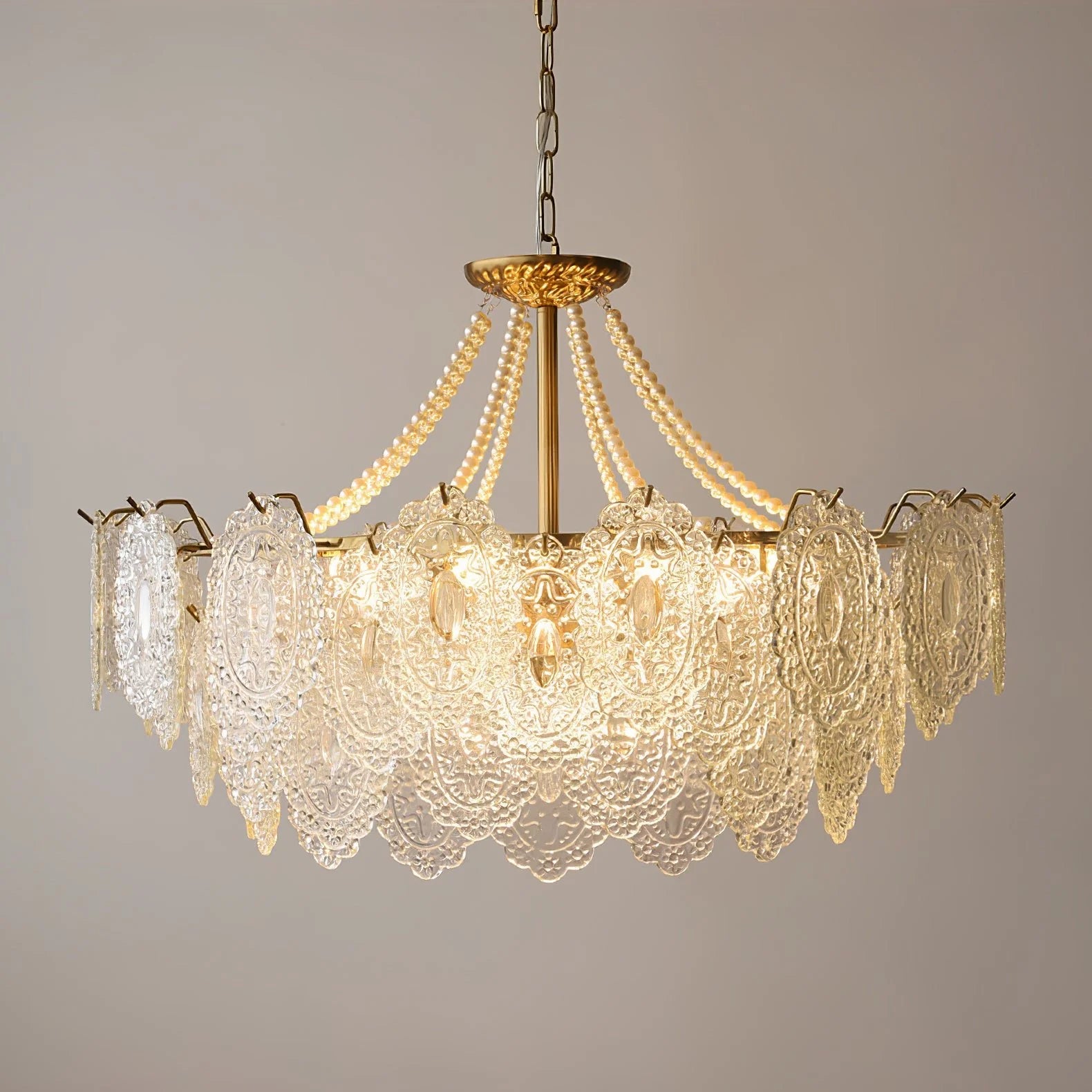 Lampadario in vetro Serenity