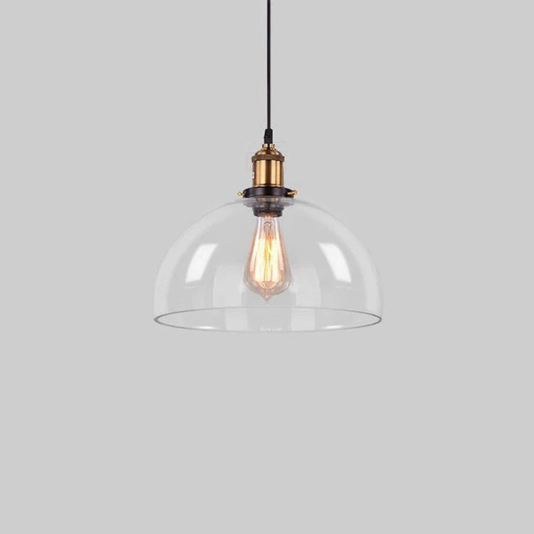 Scandinavian Transparent Glass Pendant Light