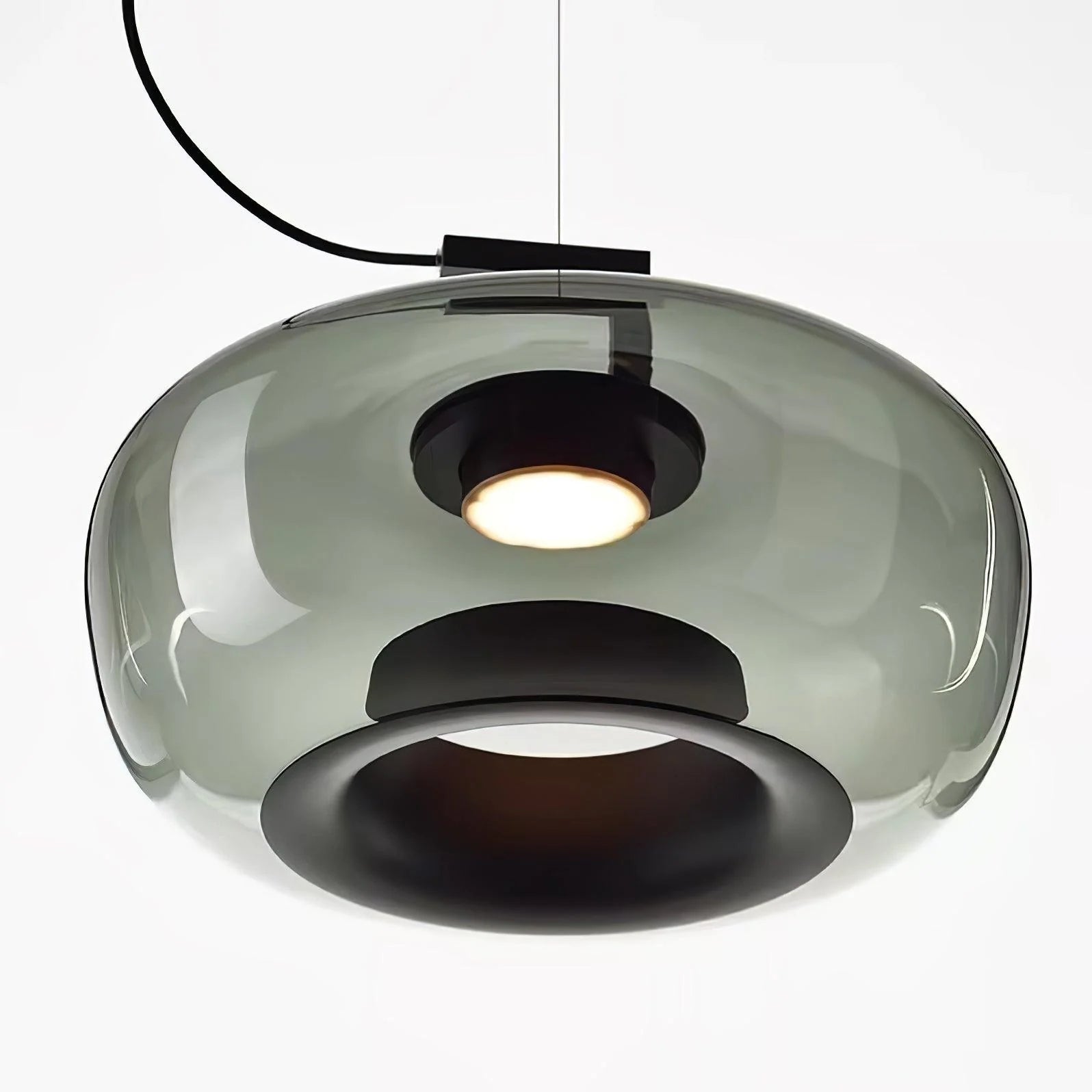 Suspension contemporaine en verre soufflé