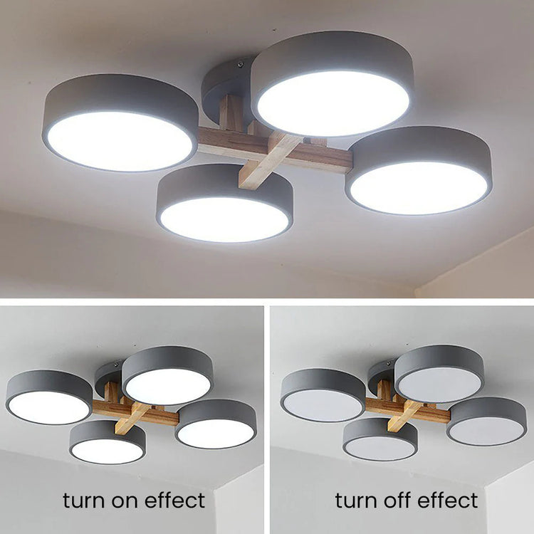 Moderne rund akryl loftslampe