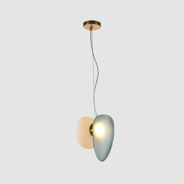 Lampe à suspension ovale en verre élégante