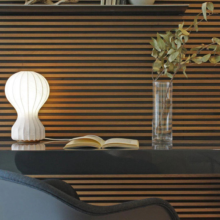 Klassisk ballon silke bordlampe