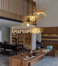Rustic Bamboo Structure Pendant