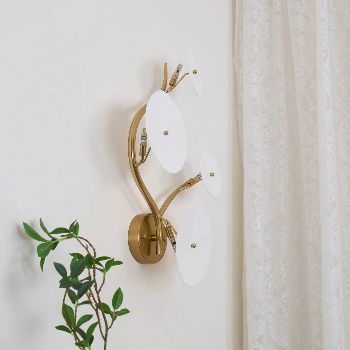 Lotus Bloom Wall Sconce
