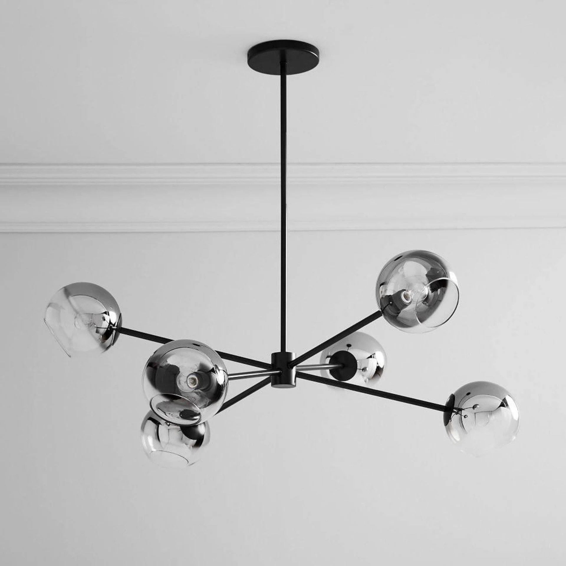 Modern Axis Glass Chandelier