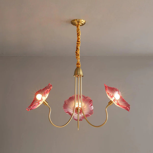 Lotus Bloom Illumination Chandelier