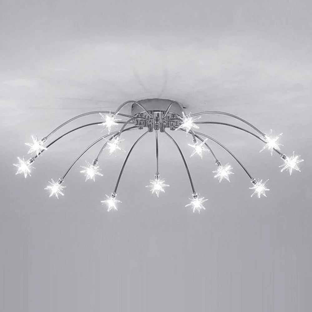 Opulent Star-Globe glass Ceiling Light