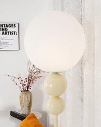 Minimalistisk kreativ blomsterknudcreme gulvlampe