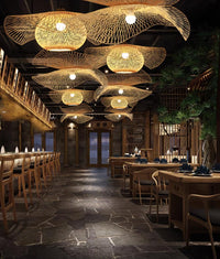 Rustic Bamboo Structure Pendant