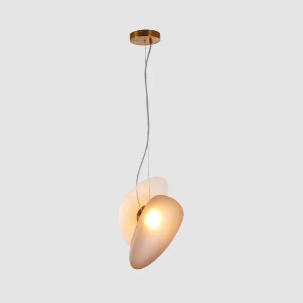 Lampe à suspension ovale en verre élégante