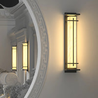 Luce da parete esterna urbana quadrata