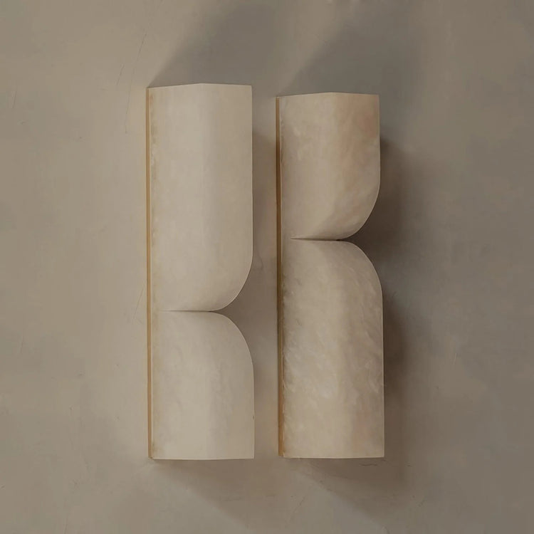 Klassisk Quadrilateral Marmor Væglampe