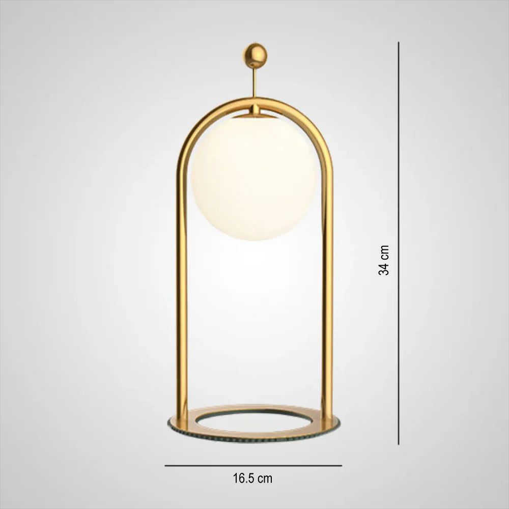 Moderne luksusbedskabsbordlampe