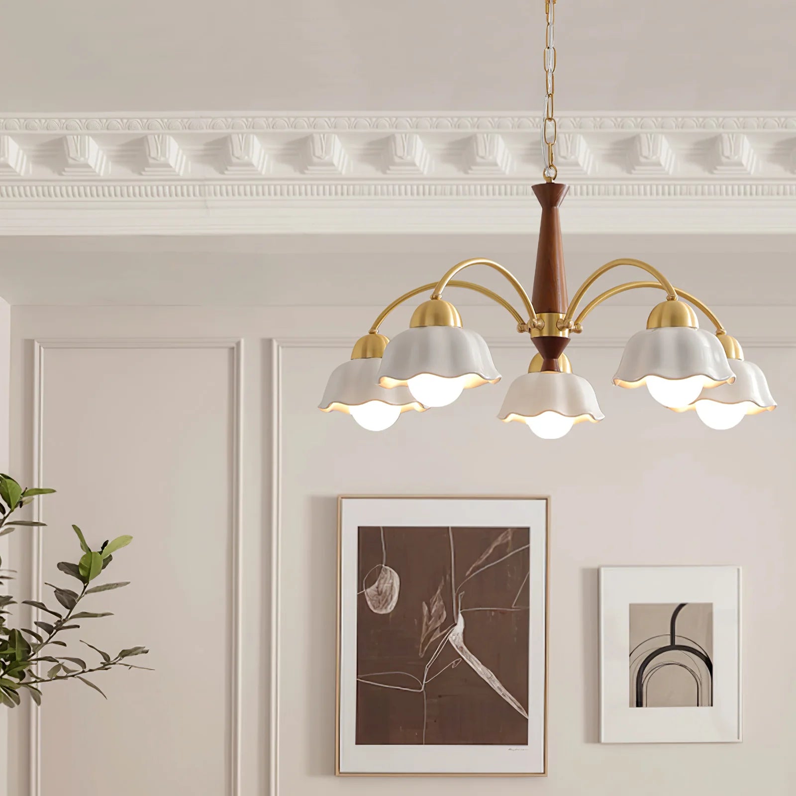 Lampadario in ottone di Stoccolma