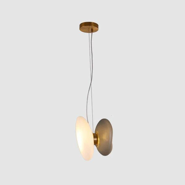 Lampe à suspension ovale en verre élégante
