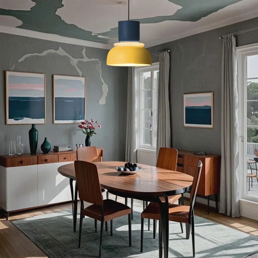 Lampadario in acrilico Macaron semplice nordico Glarefusion