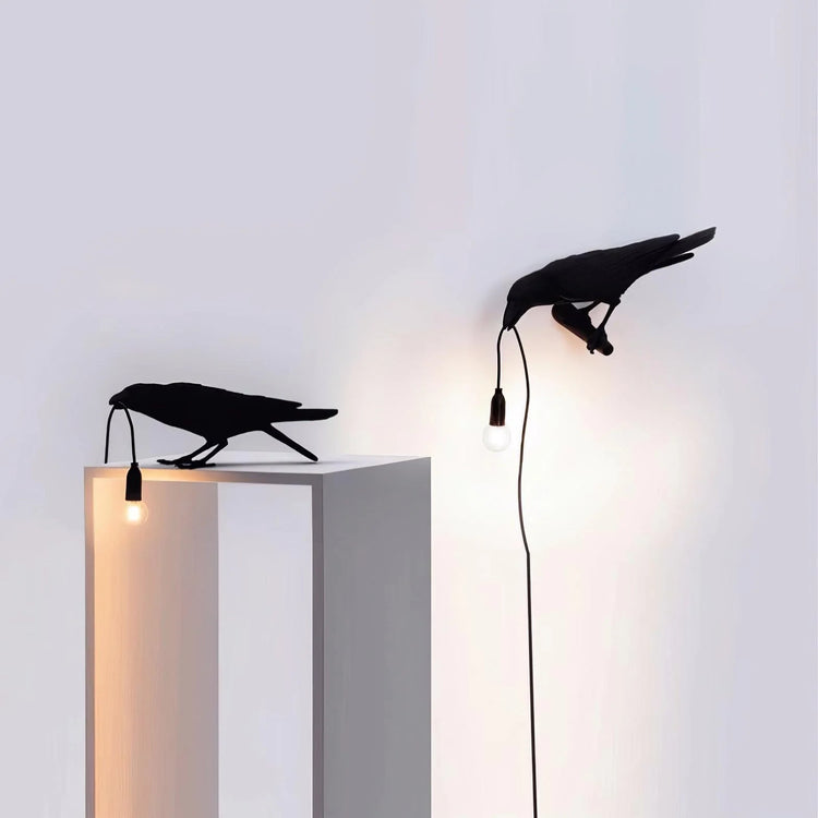Trendy Crow Resin Bordlampe