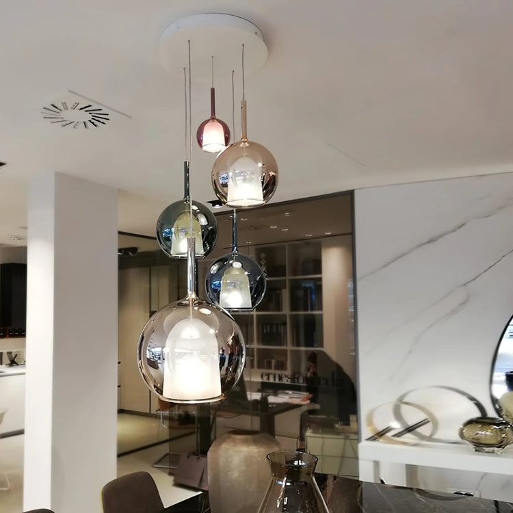 Minimalist Spherical Glass Pendant Light