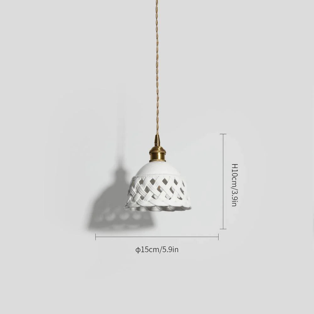 Gitter glød pendellys