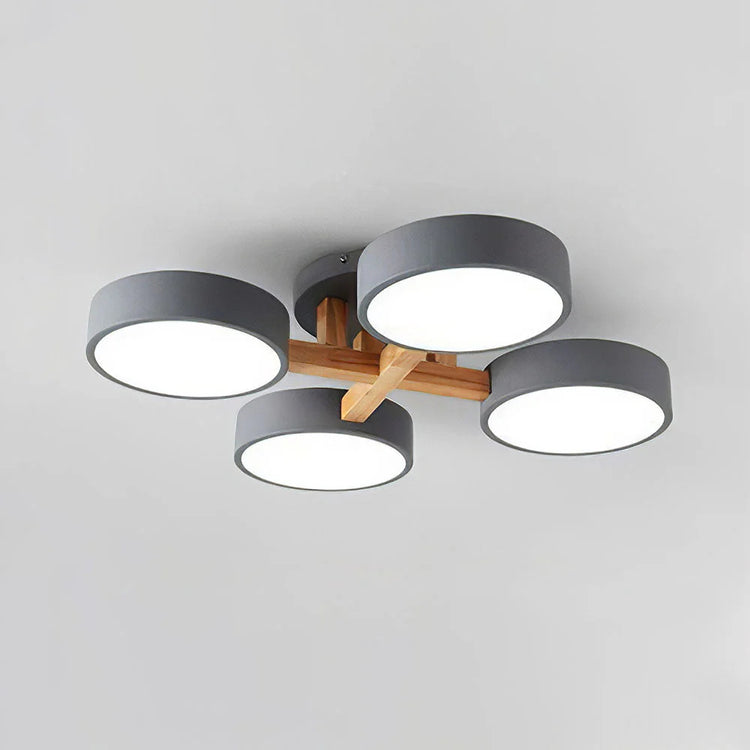 Moderne rund akryl loftslampe