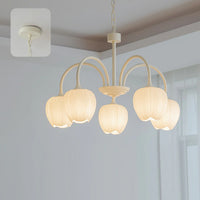 Lampadario di soggiorno minimalista moderno color crema